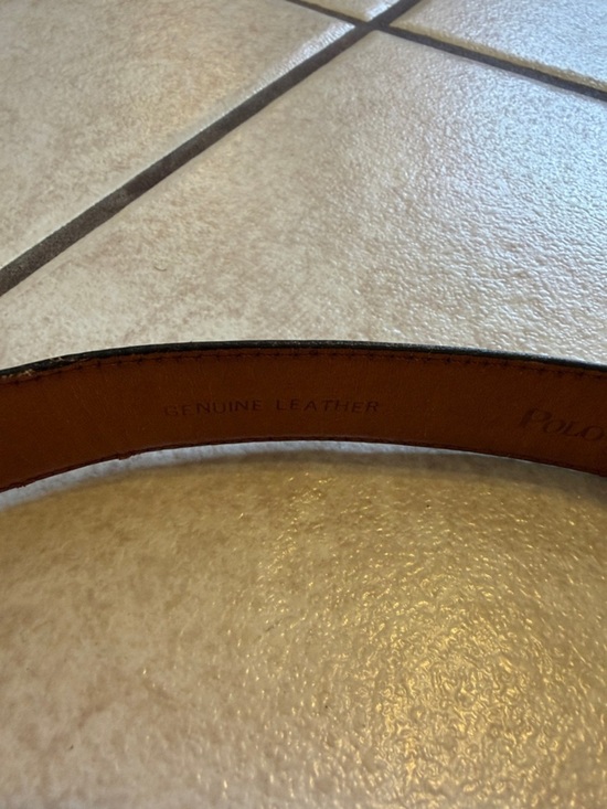 Vintage Ralph Lauren Brown Leather Belt with Dark Edge main image 7